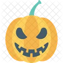 Calabaza Halloween Terrible Icono