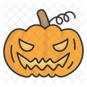 Calabaza Linterna Halloween Icono