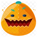 Calabaza Emoji Cara Icono