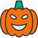 Calabaza Cara Halloween Icono