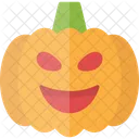 Calabaza Cara Halloween Icono