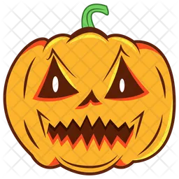 Calabaza aterradora Emoji Icono