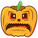 Calabaza Aterradora Emoji De Calabaza Calabaza Espeluznante Icono