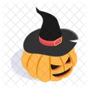 Bruja Calabaza Halloween Icono