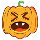 Emoji De Calabaza Calabaza Espeluznante Calabaza Aterradora Icono