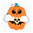 Calabaza De Halloween Calabaza De Halloween Calabaza Espeluznante Icono