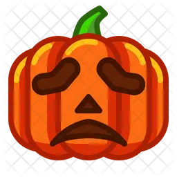 Calabaza triste Emoji Icono