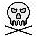 Calavera Tibias Cruzadas Peligro Icon