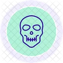 Icono De Linea De Calavera Icono