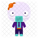 Zombie Halloween Disfraz Icono