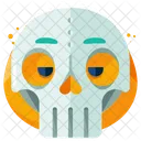 Calavera Emoji Cara Icono