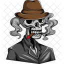 Calaveras Mafia Sombrero Icono