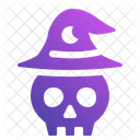 Calavera Sombrero De Bruja Sombrero De Mago Icon