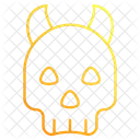 Calavera De Diablo Calavera Aterradora Calavera Malvada Icono