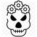 Calavera floral  Icono