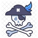 Pirata Craneo Esqueleto Icono