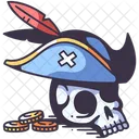 Craneo Pirata Muerte Icono