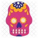 Calavera rosa  Icono