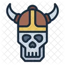 Calavera Vikinga Casco De Calavera Calavera De Guerrero Icono