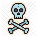 Calavera y huesos  Icono