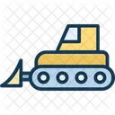 Bulldozer Di Cemento Costruzione Gru Icon