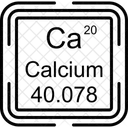 Calcio Tabla Periodica Quimica Icono