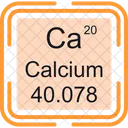 Calcium Periodic Table Chemistry Icon