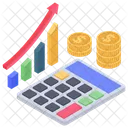 Calcolo Finanziario Budget Calcolo Aziendale Icon