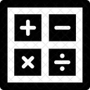 Calcul Calculatrice Cles Icône