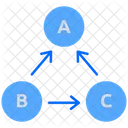 Calcul De Donnees Connexion De Donnees Blocs De Donnees Icône