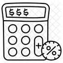 Calcul De Remise Signes De Calcul Mathematiques Icône