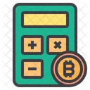 Calculadora Dinheiro Bitcoin Criptomoeda Calculadora Bitcoin Ícone