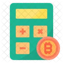 Calculadora Dinheiro Bitcoin Criptomoeda Calculadora Bitcoin Ícone