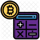 Calculadora Bitcoin Bitcoin Criptomoneda Icono