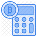 Bitcoin Calculadora Contabilidad Icono