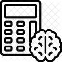 Calculadora Cerebral Cerebro Calculadora Ícone