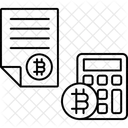 Calculadora De Bitcoin Calculo De Bitcoin Criptomoneda Icono