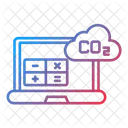 Calculadora de huella de carbono  Icono