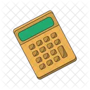 Escuela Calculadora Pantalla Icono