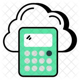 Calculadora de nube  Icono