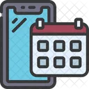 Calendario Horario Programacion Icono