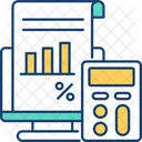 Calculo Negocios Financieros Icono