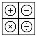 Calcular Matematicas Estudiar Icono