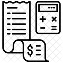 Calcular Fatura Calculo De Fatura Calcular Fatura Ícone
