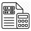 Calcular dados  Ícone