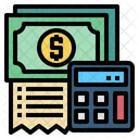 Dinero Calculadora Factura Icono