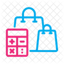 Calcular pagamento de compras  Ícone