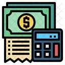 Money Calculator Bill Icon