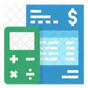 Calculate Fee Money Calculate Icon