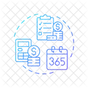 Calculate total cost  Icon